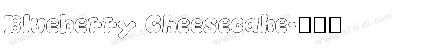 Blueberry Cheesecake字体转换